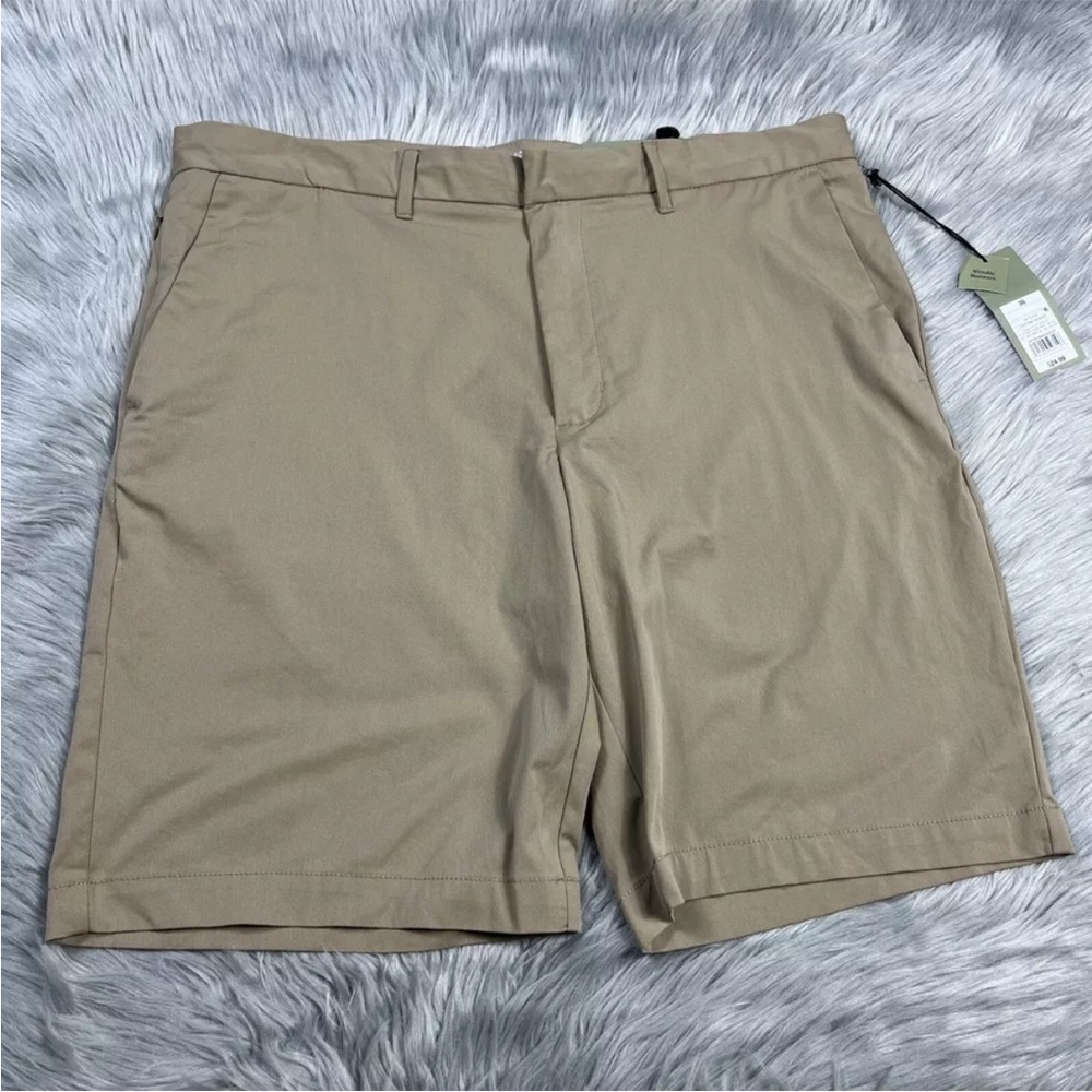 Goodfellow & Co Mens Tech Shorts Sculptural Tan Size 38